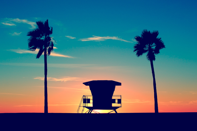 California Beach Sunset